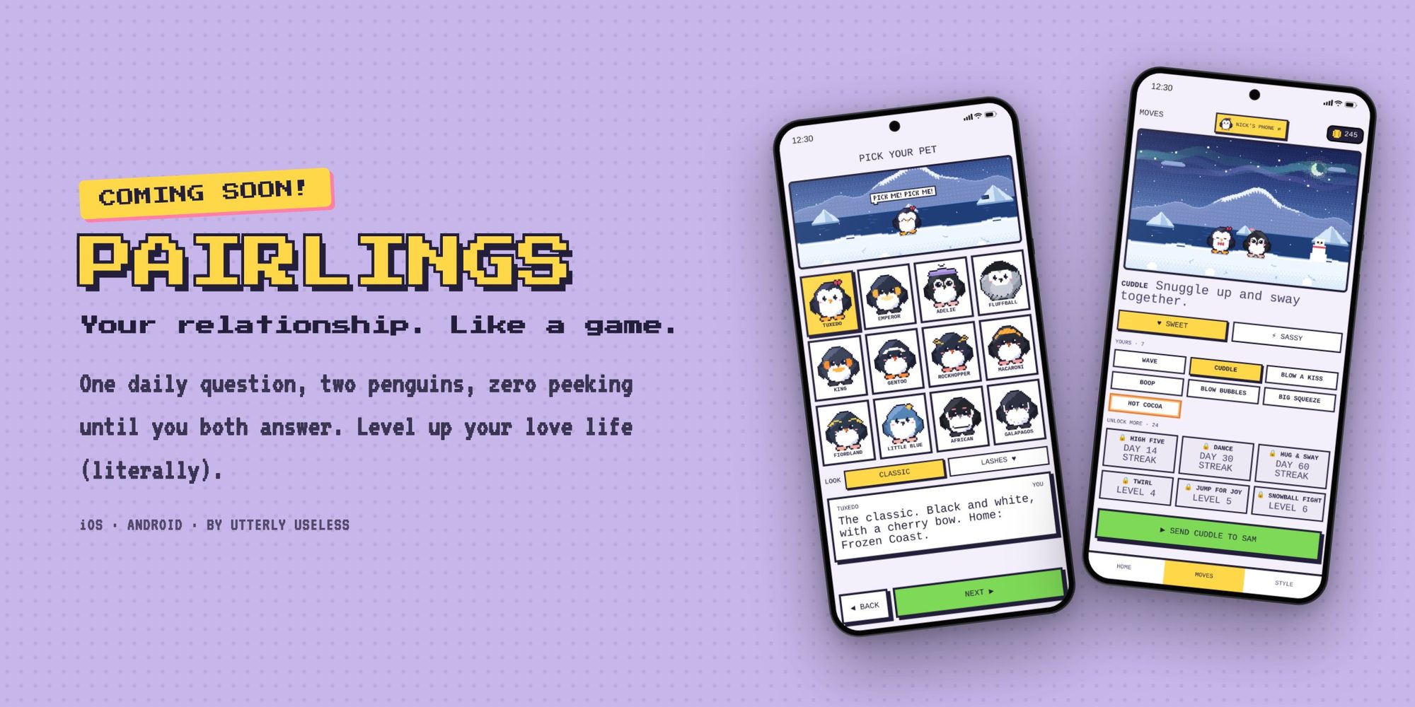 Pairlings banner with app screens